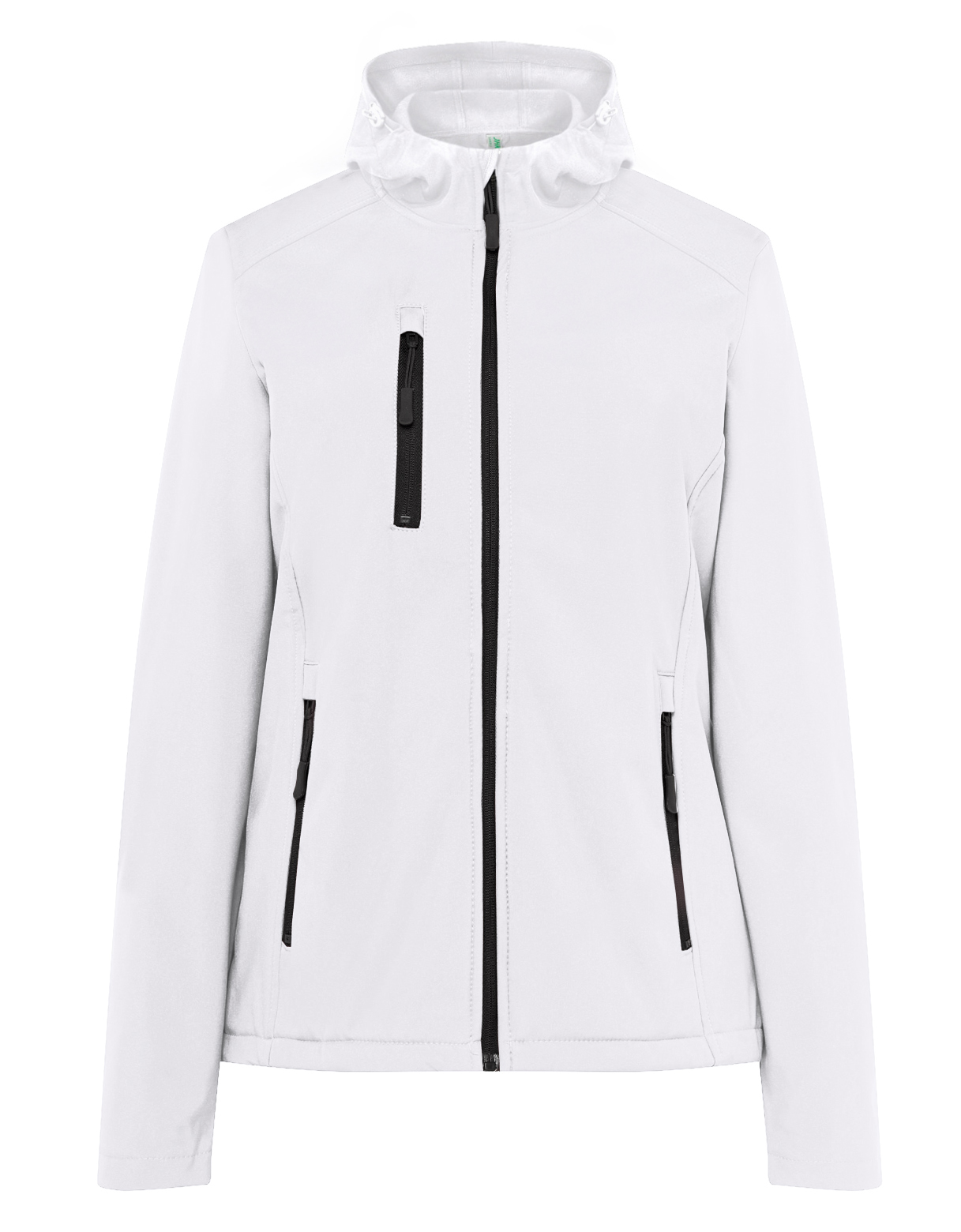 SOFTSHELL JACKET HOODED LADY White
