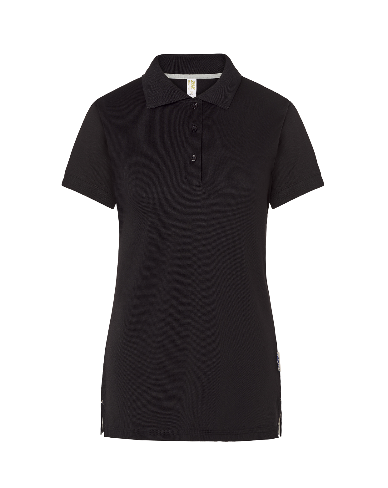 Lady Heavy Sport Pique Polo Black-Silver