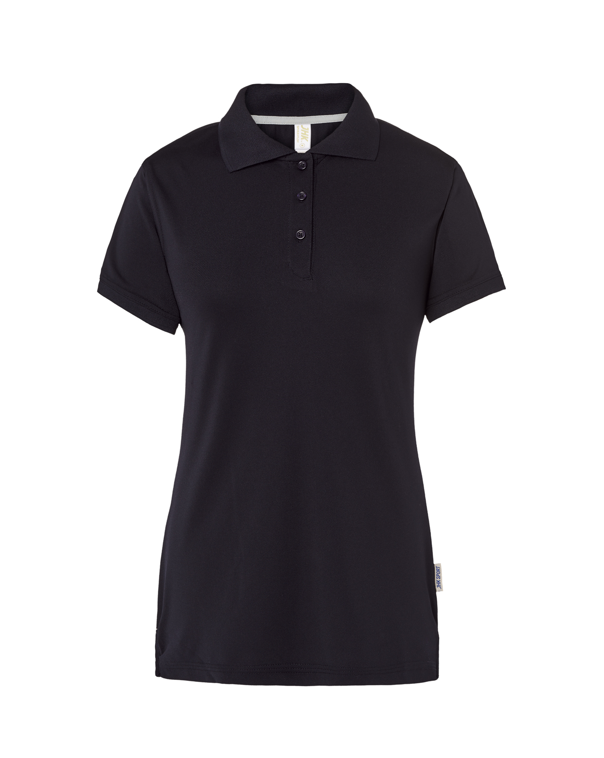 Lady Heavy Sport Pique Polo Navy-Silver