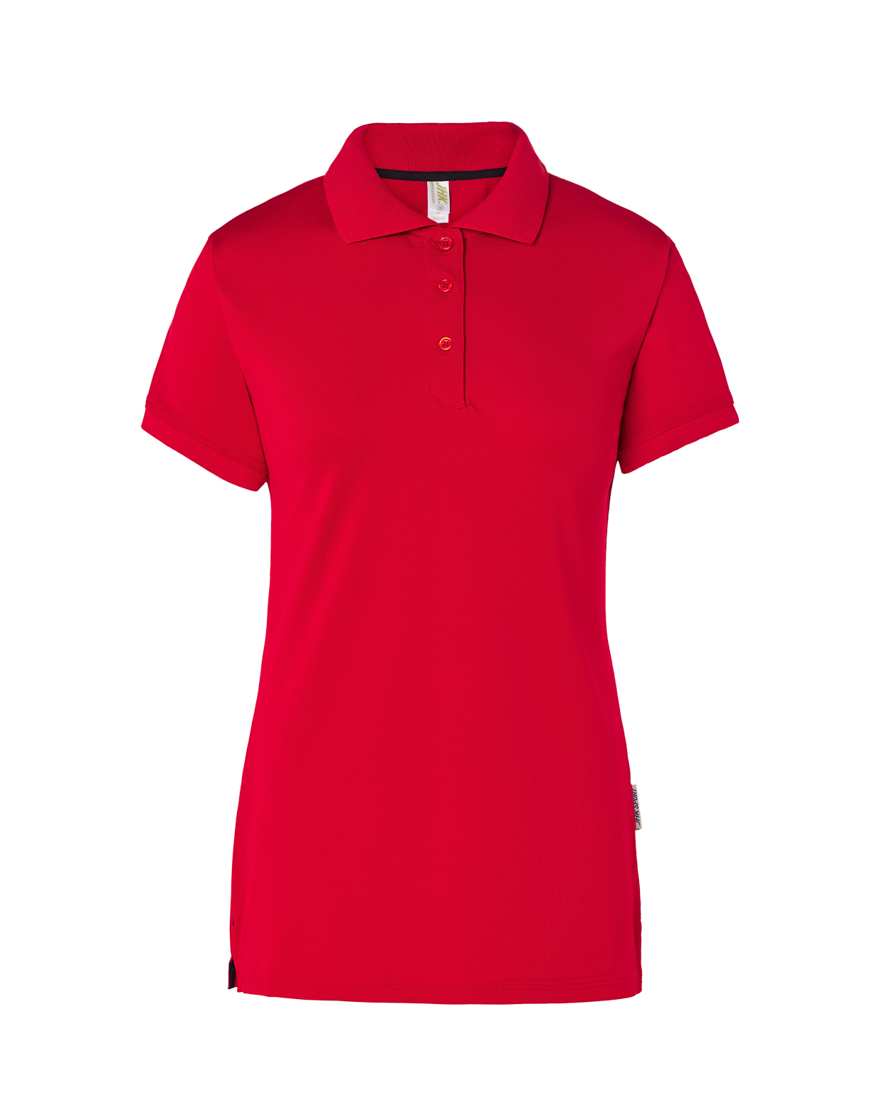 Lady Heavy Sport Pique Polo Red-Navy