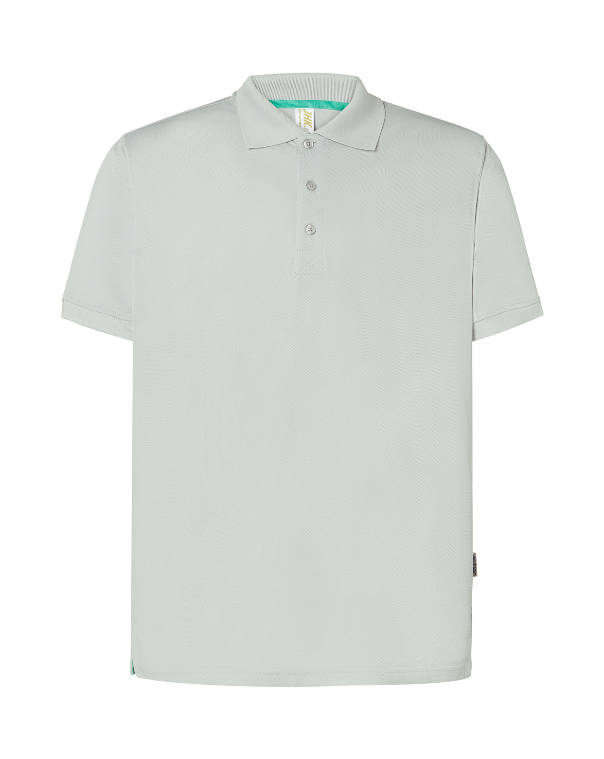 Man Heavy Sport Pique Polo Silver-Green Atlantis