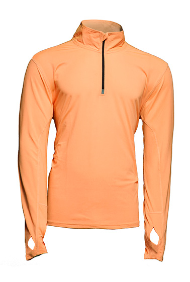 Sport Half Zip Ls Orange Fluor