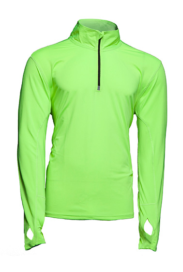 Sport Half Zip Ls Gold Fluor