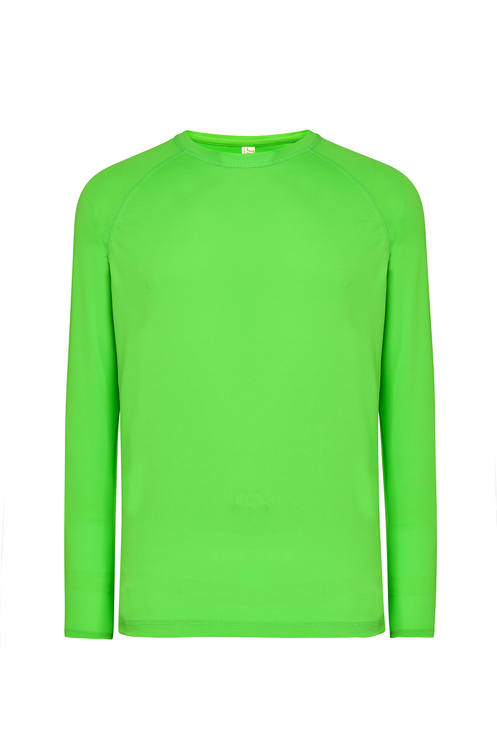 Man LS Sport T-Shirt  Lime Fluor