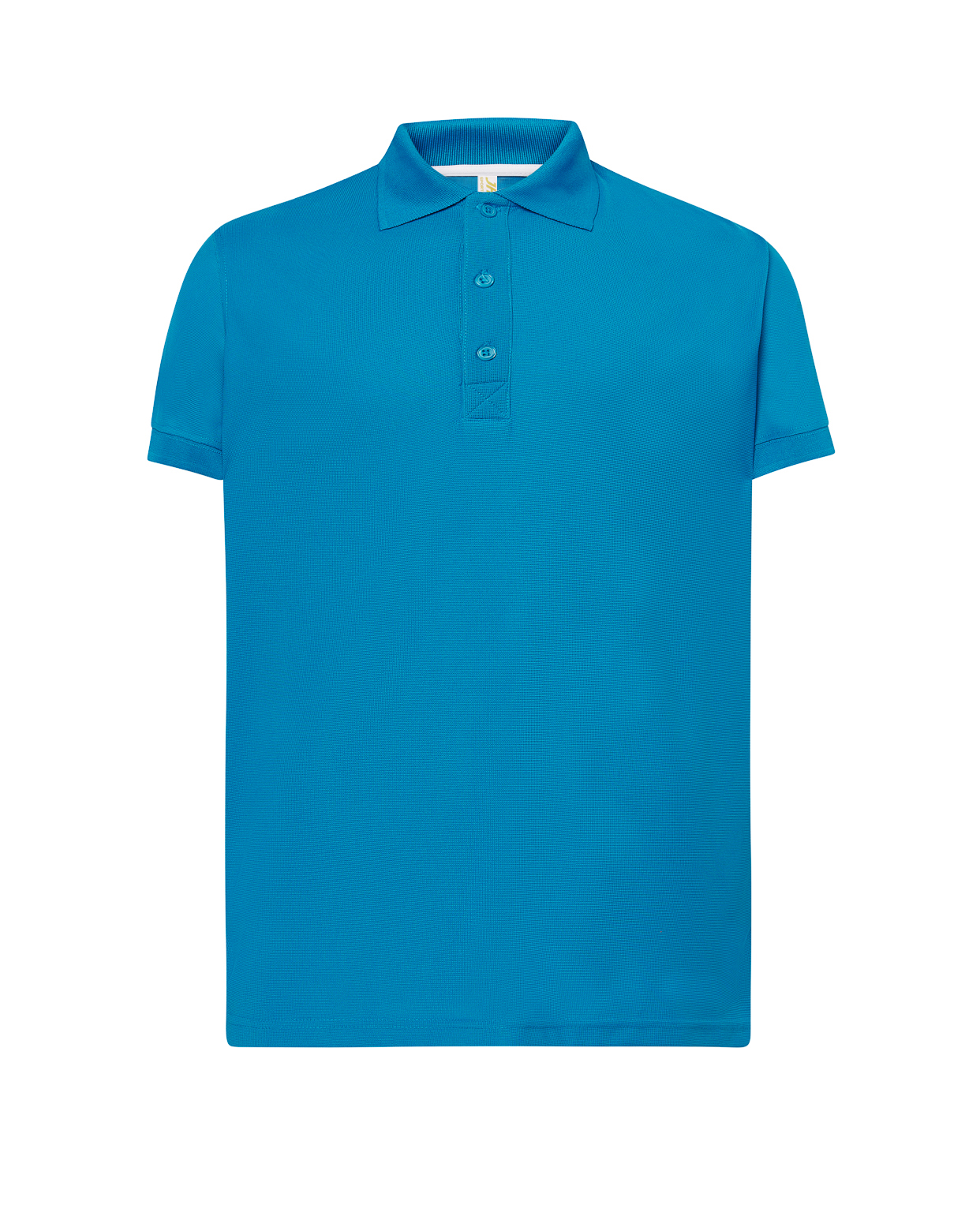 Man Sport Pique Polo  Aqua