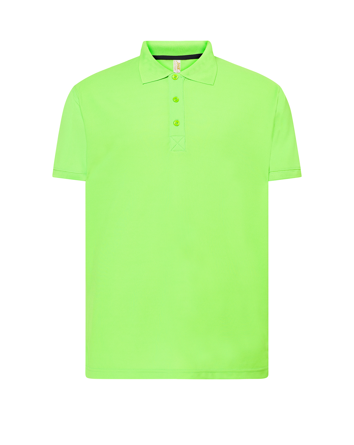 Man Sport Pique Polo  Lime Fluor