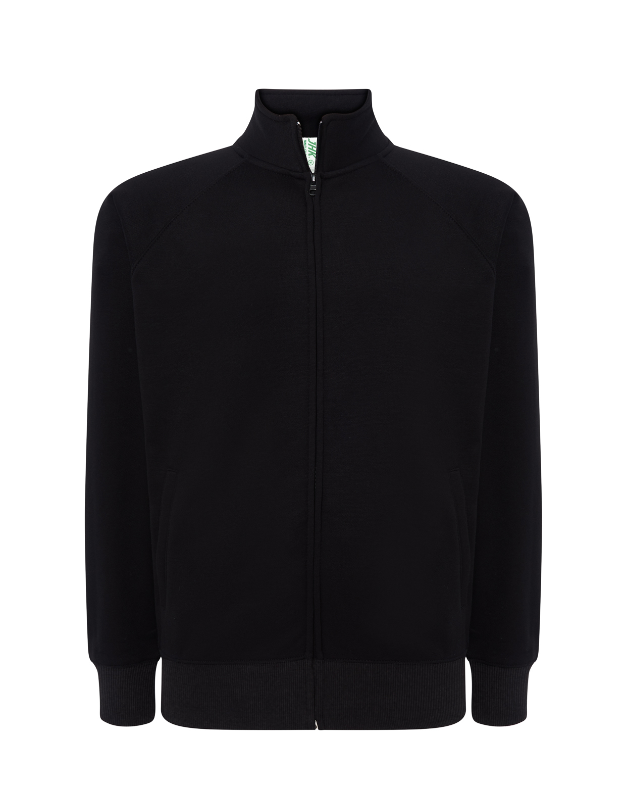 Full Zip French Terry Sweatshirt Black