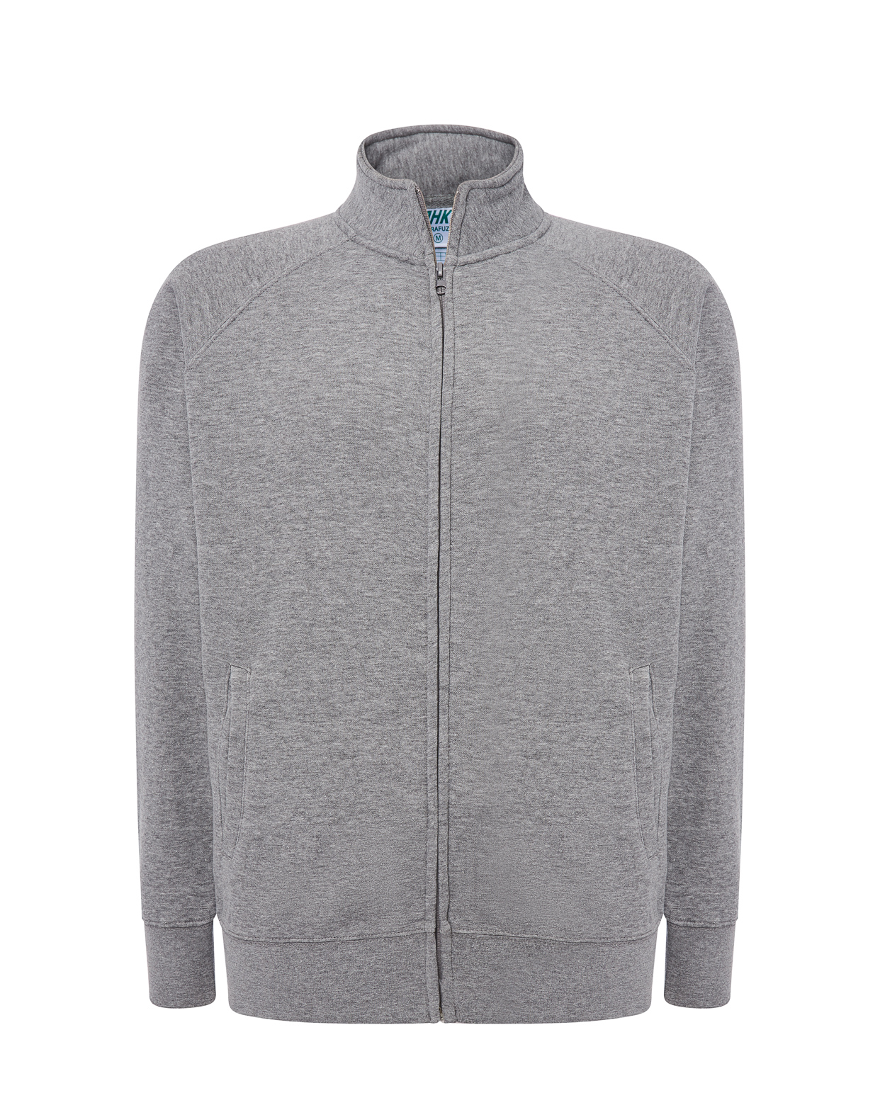 Full Zip CVC Sweatshirt  Grey Melange