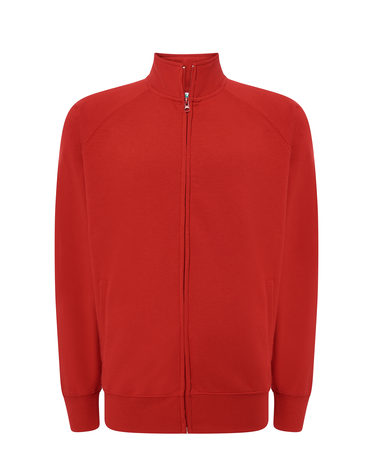 Full Zip CVC Sweatshirt  Red