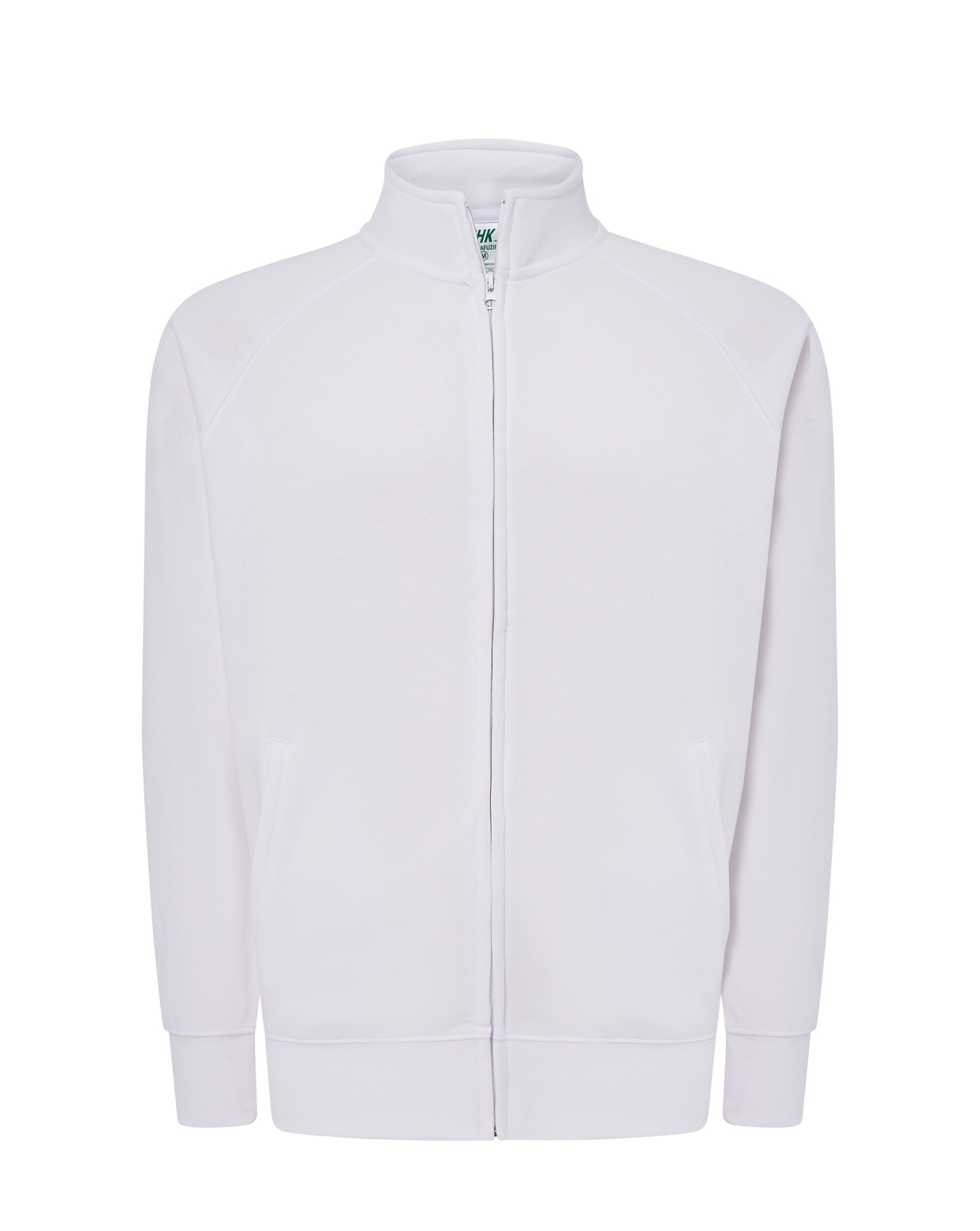 Full Zip CVC Sweatshirt  White
