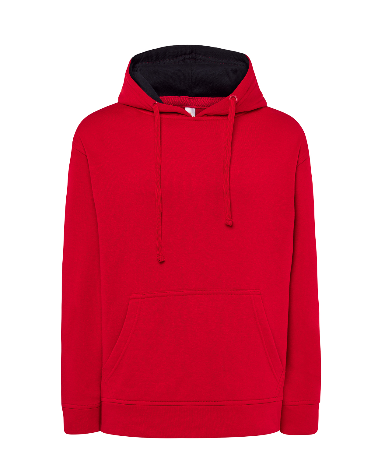Unisex Ocean Hooded Contrast Kangaroo  Red-Navy