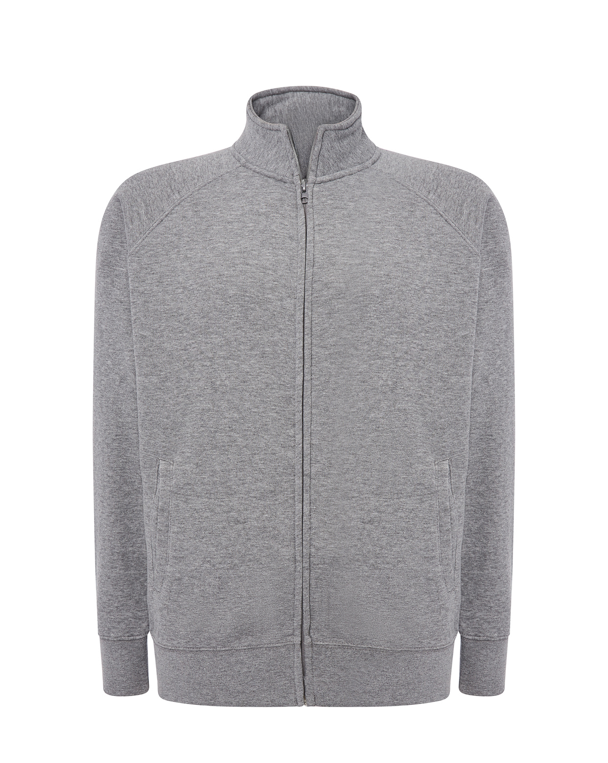 Full Zip Sweatshirt Grey Melange