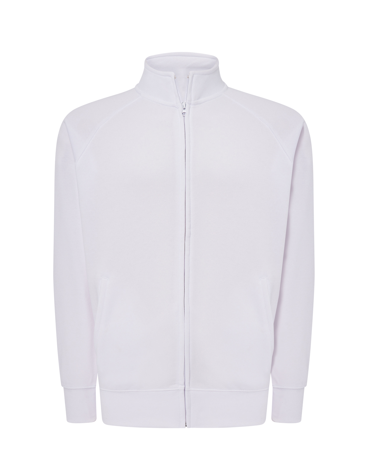 Full Zip Sweatshirt White