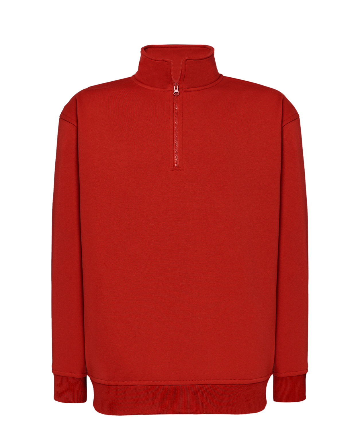 Half Zip Sweatshirt Red