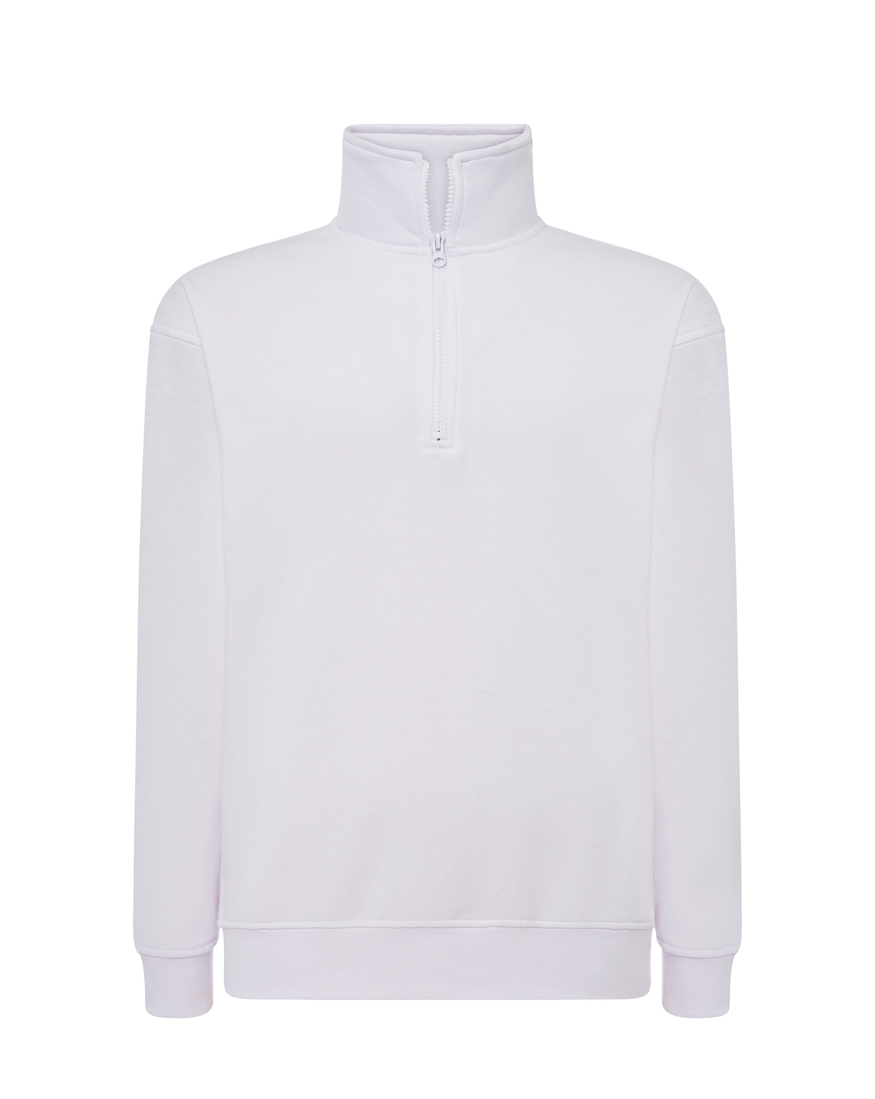 Half Zip Sweatshirt White
