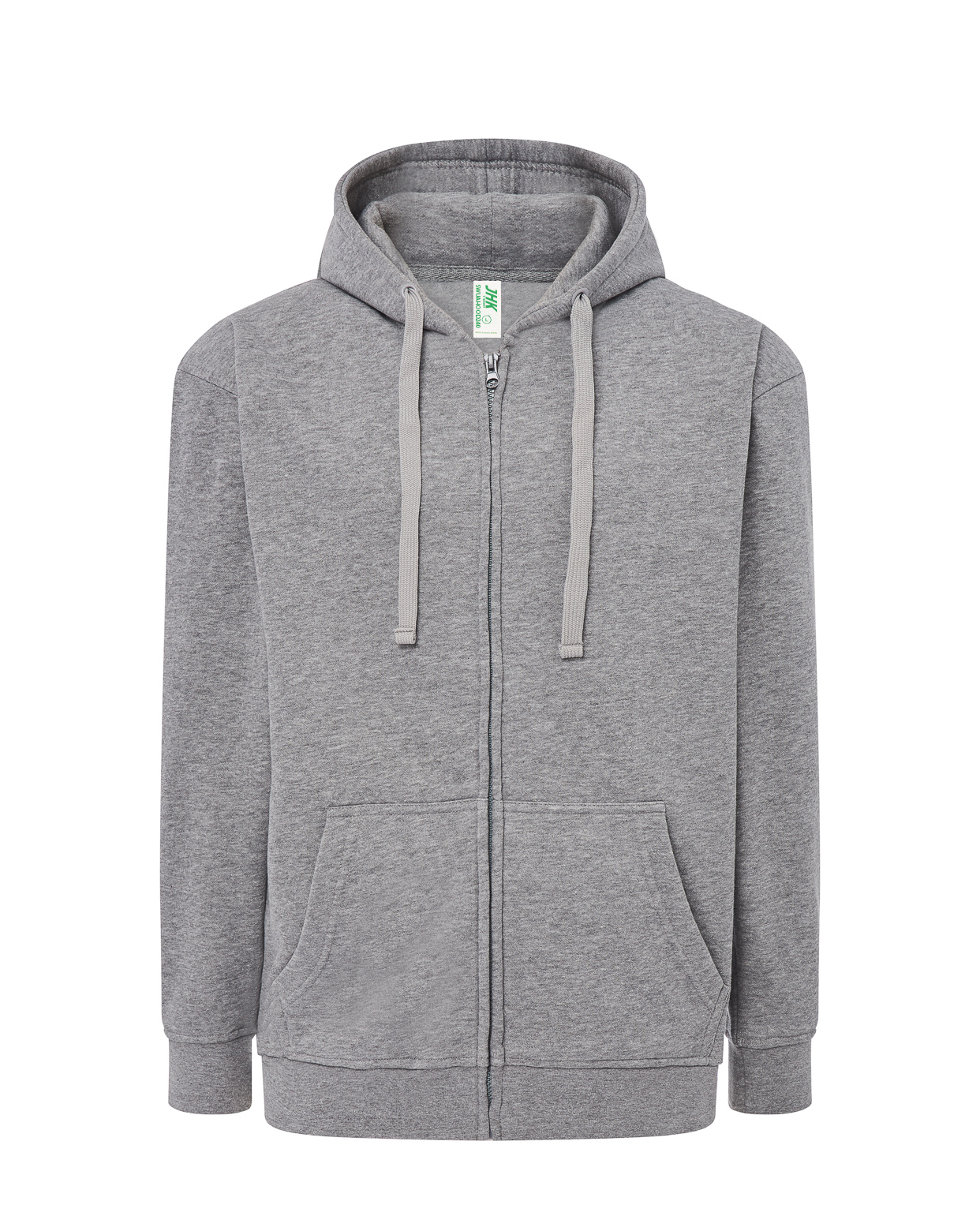 Hooded French Terry Sweatshirt Grey Melange