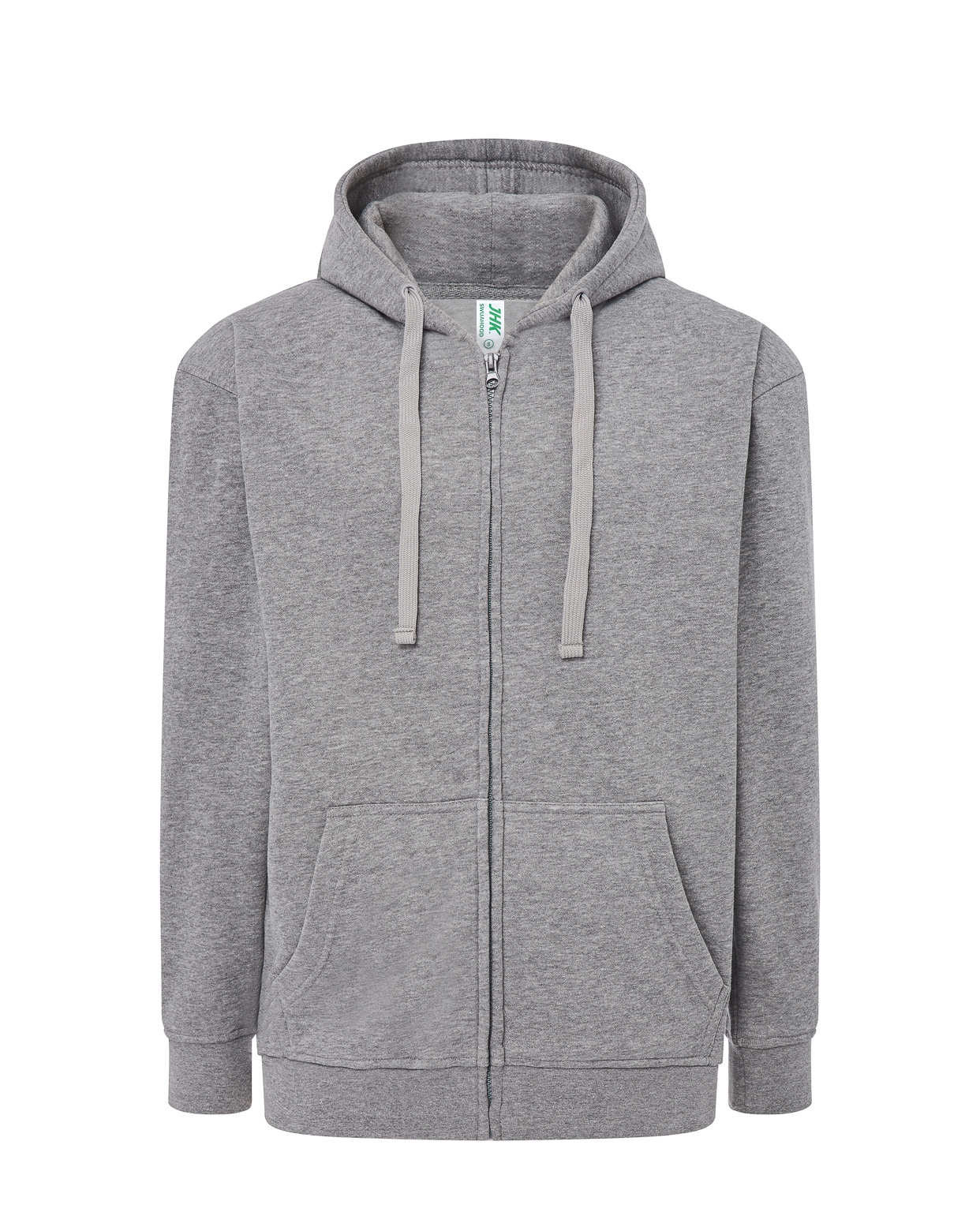 Hooded Sweatshirt Unisex Grey Melange