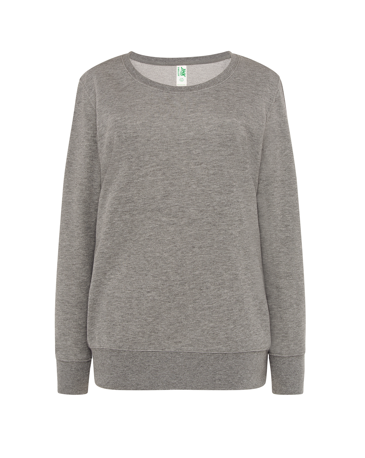Lady Crew Neck Sweatshirt Grey Melange