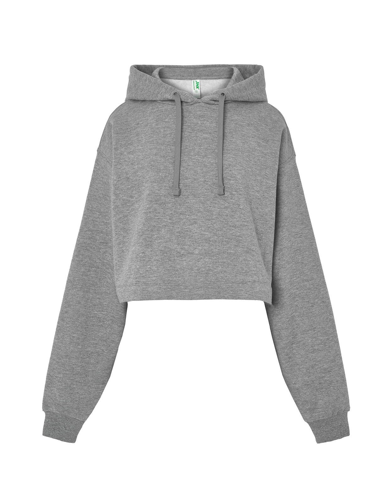 Sweatshirt Lady Cropped Grey Melange
