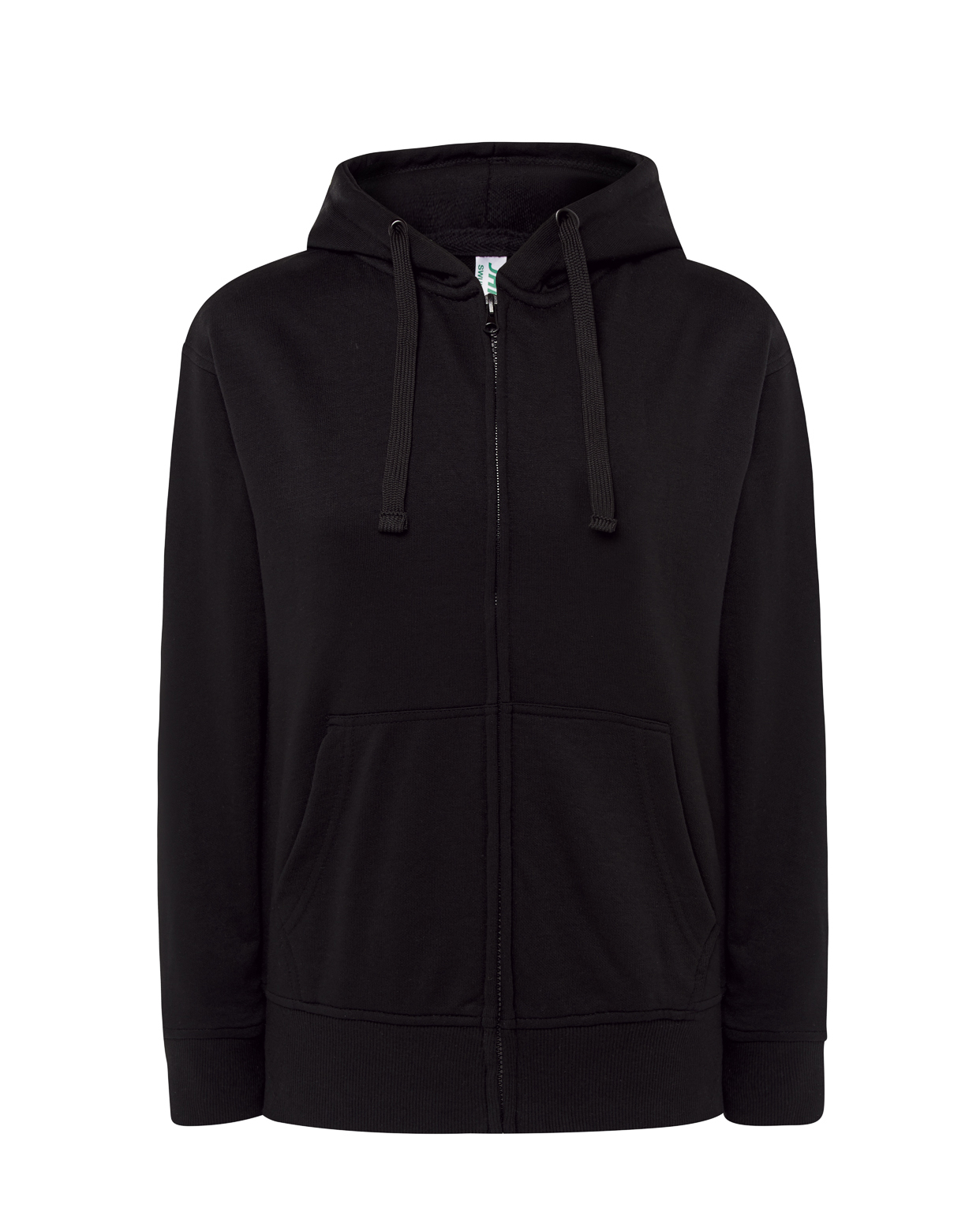 Hooded Lady French Terry Sweatshirt Black