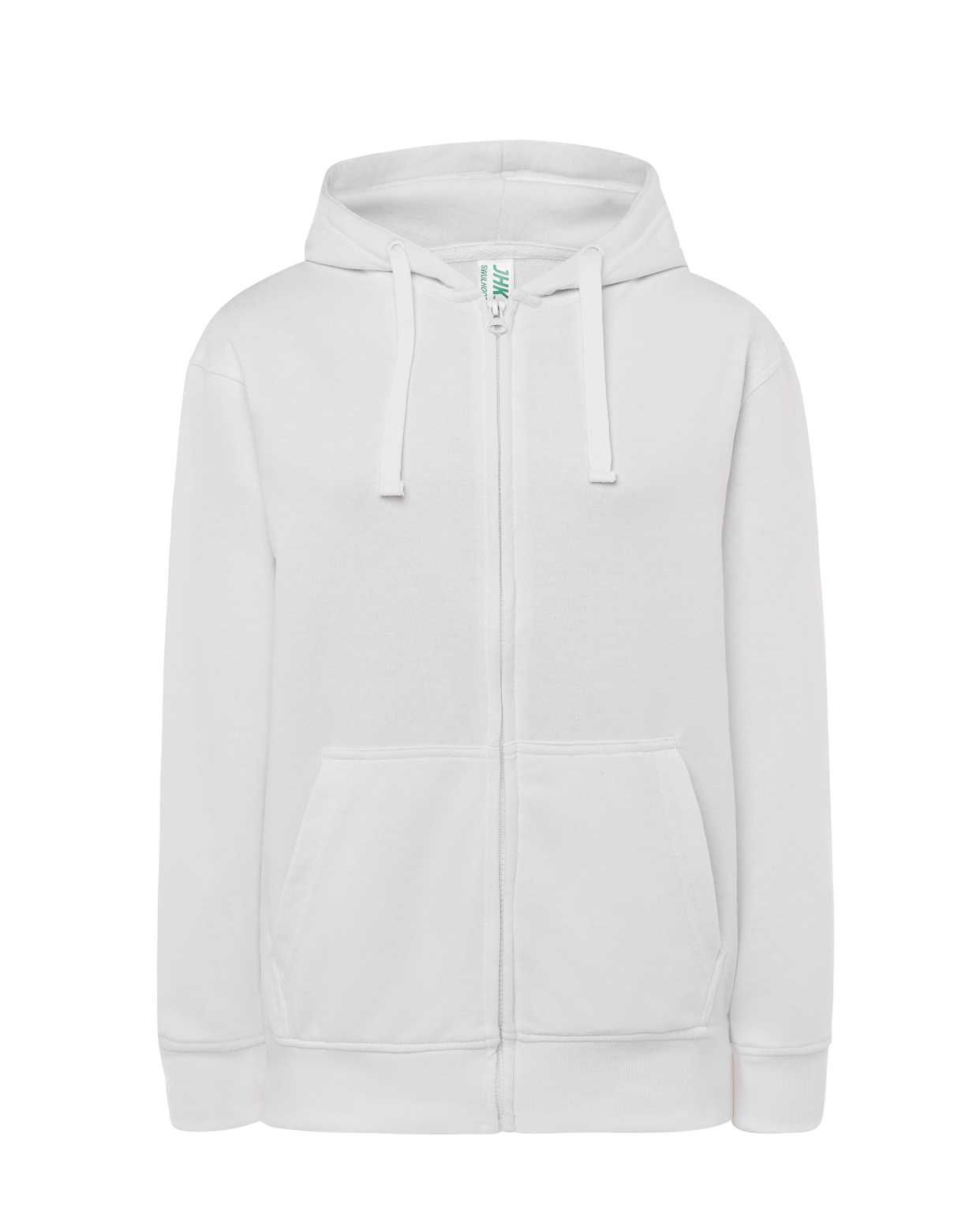 Lady Full Zip Hooded Sweatshirt White