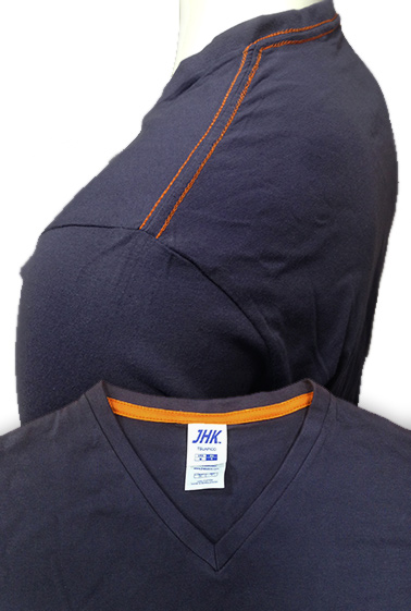 Urban V-neck Denim / Tangerine