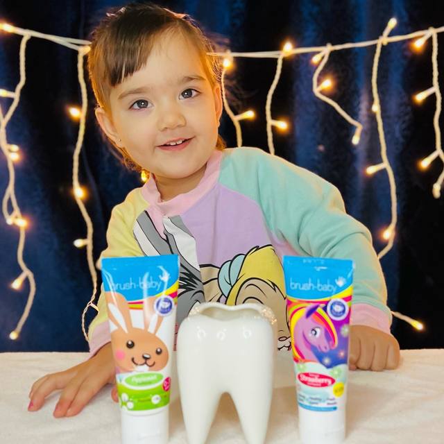 Natural Strawberry Toothpaste Kids Toothpaste BrushBaby