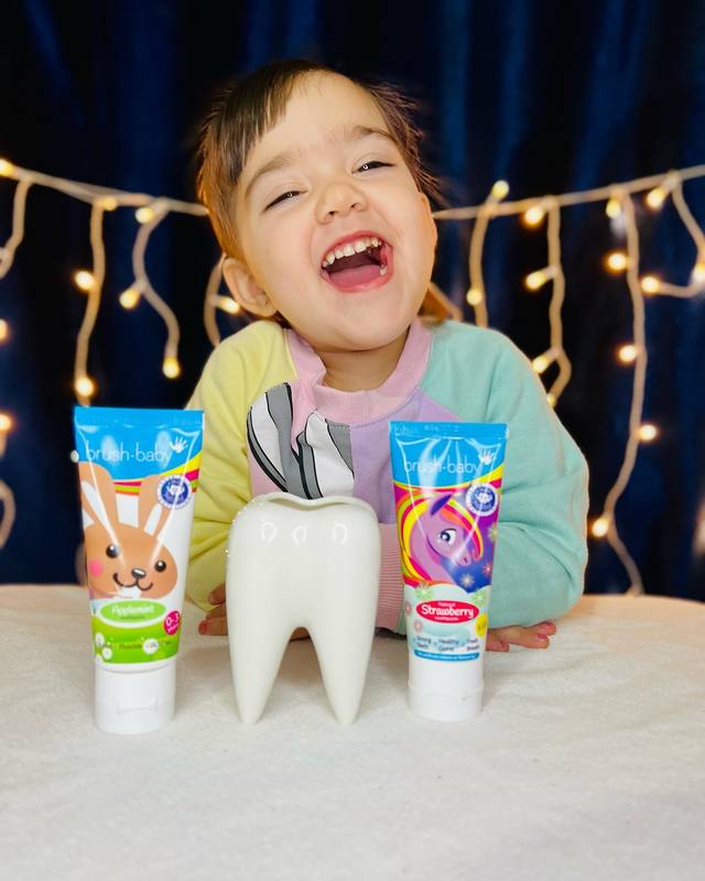 Natural Strawberry Toothpaste Kids Toothpaste BrushBaby