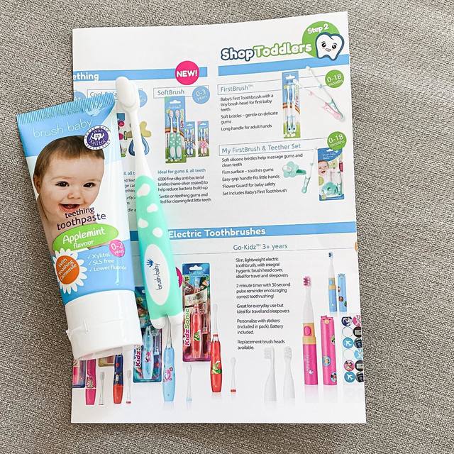Applemint Teething Toothpaste Baby Teething Toothpaste BrushBaby