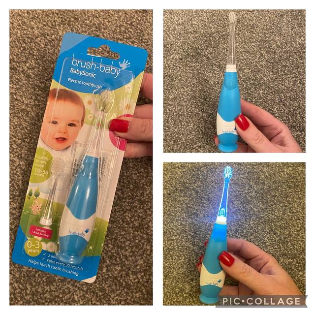 BabySonic Blue Electric Toothbrush Electric Toothbrush BrushBaby
