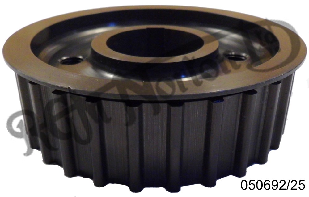 ALLOY BELT DRIVE PULLEY, 27 TEETH, 25MM WIDE, ALTERNATOR TWINS