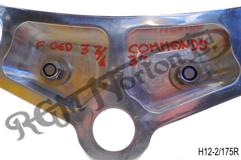 ALLOY YOKE HANDLEBAR RISER CLAMPS STAINLESS ___(PR)
