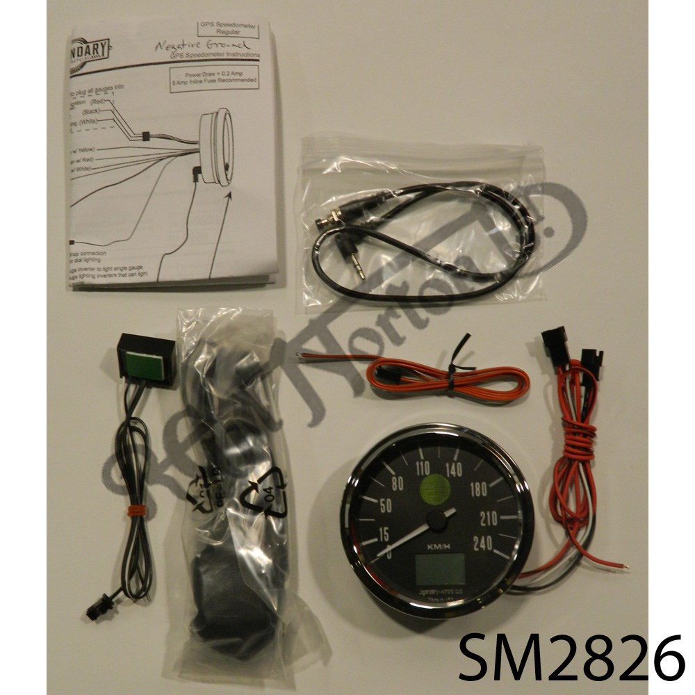 GPS ELECTRONIC ANALOG SPEEDOMETER, KPH