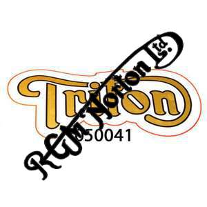 TRITON TANK DECALS, GOLD/BLACK  ___(PR)