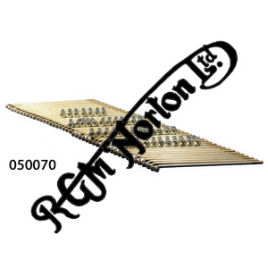 RUSTLESS SPOKE SET COMPLETE WITH NIPPLES 18" FULL WIDTH