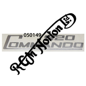 920 COMMANDO SIDE PANEL DECALS, SILVER ___(PR)