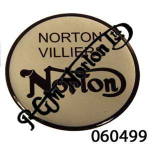 FASTBACK ROUND FLEXIBLE PLASTIC TANK BADGE, SILVER/BLACK