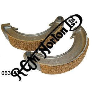 RGM REAR BRAKE SHOES, HIGH FRICTION MZ GOLD