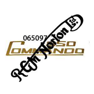 850 COMMANDO SIDE PANEL DECAL, GOLD