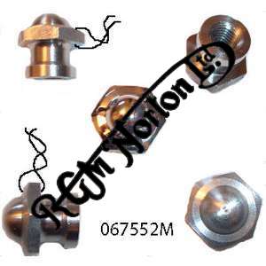 STAINLESS EXHAUST ROCKER COVER NUT, MODIFIED (DRILLED) FOR LOCK WIRE (1)