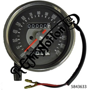 UNIVERSAL GREY FACE SPEEDOMETER, MPH, 4-1 RATIO