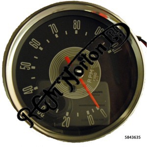 UNIVERSAL GREY FACE TACHOMETER 4-1 RATIO