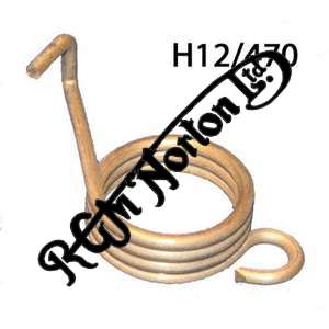 REAR BRAKE ARM RETURN SPRING, ARM POINTING DOWN