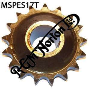 ENGINE SPROCKET, SINGLES, 17 TEETH, TOOTH POSITION MIDDLE