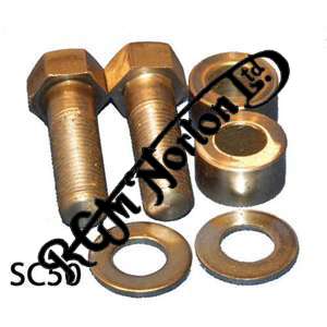 HEADLAMP BOLTS, SPACERS AND WASHERS, DOMED, 7/16" UNF