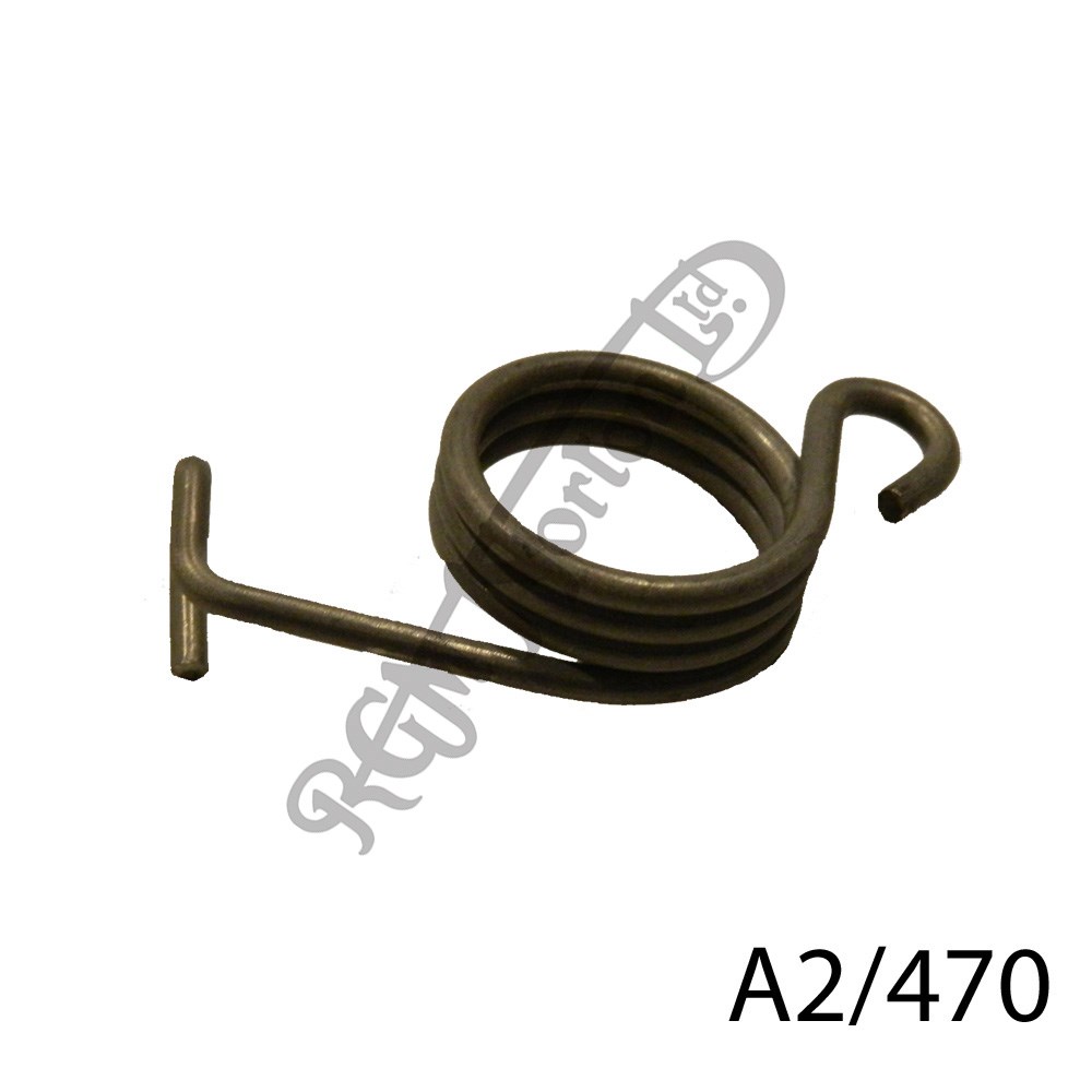 REAR BRAKE ARM RETURN SPRING, ARM POINTING UP
