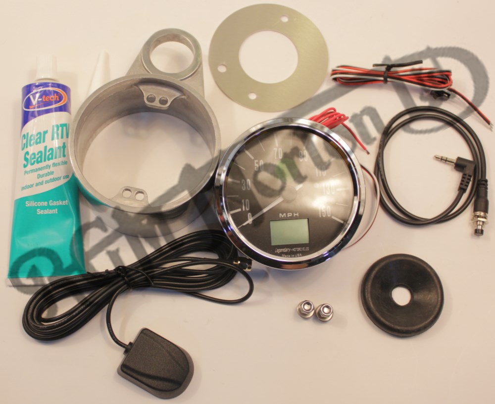 GPS ELECTRONIC ANALOG SPEEDOMETER COMPLETE WITH MOUNTS