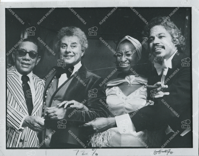 Rogelio Martínez, Tito Puente, Celia Cruz, Johnny Pacheco 