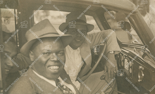 Bola de Nieve y Miguelito Valdés 