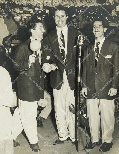 Roberto Faz, Roberto Espí y Orlando Vallejo del Conjunto Casino